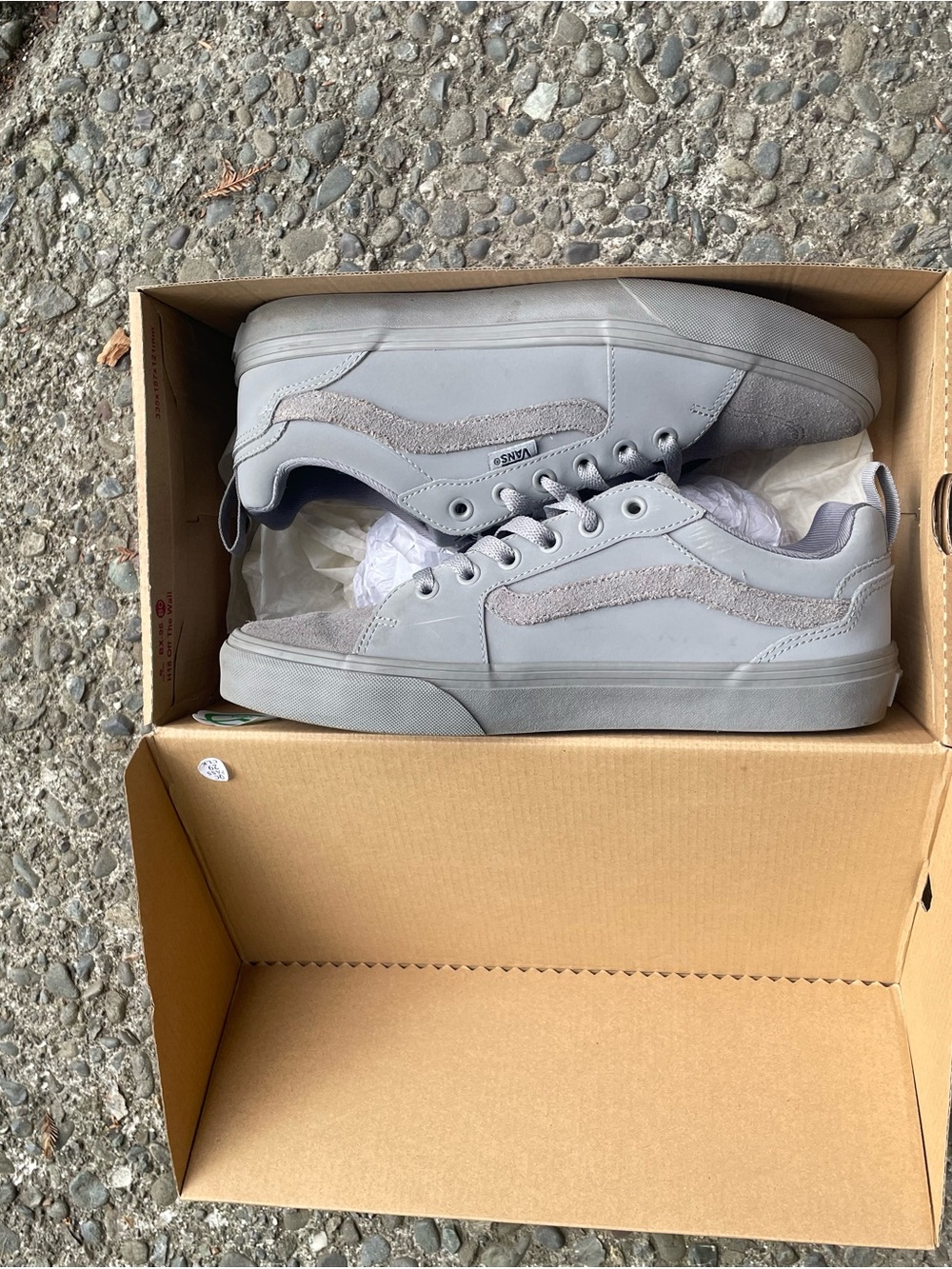 Vans Men's Gray Low-Top Sneakers